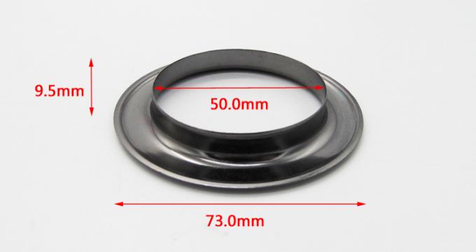 カーテン テープ バックルのための73mm*50mm*9.5mmの金属アイレット リングは飾り布棒を盲目にします