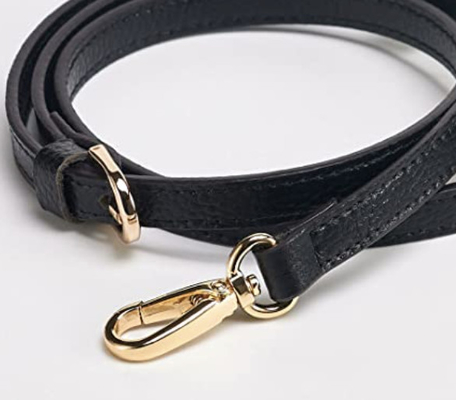 黒い革調節可能なCrossbodyの取り替えの財布は旋回装置のホックとの1.2mを紐で縛る
