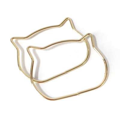 Colorfast猫耳の金属袋は札入れおよびクラッチODMのための滑らかな端を扱う