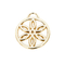 軽量の金の円の吊り下げ式の花DIYの幾何学のハンドバッグの装飾ハードウェア