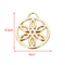 軽量の金の円の吊り下げ式の花DIYの幾何学のハンドバッグの装飾ハードウェア