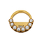真珠の財布ハードウェアが付いている金の指輪の形の金属のハンドバッグ ロック