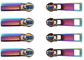 Alalamu ISO9001の装飾的な金属は多色刷り虹のジッパーの引きをファスナーを絞める